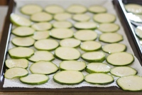 sliced zucchini