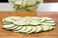 sliced zucchini spiral