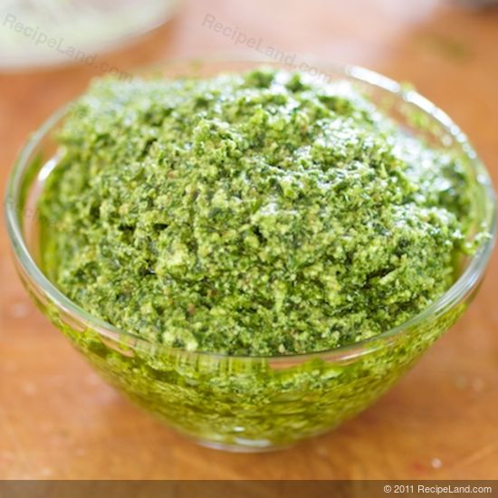 homemade basil pesto