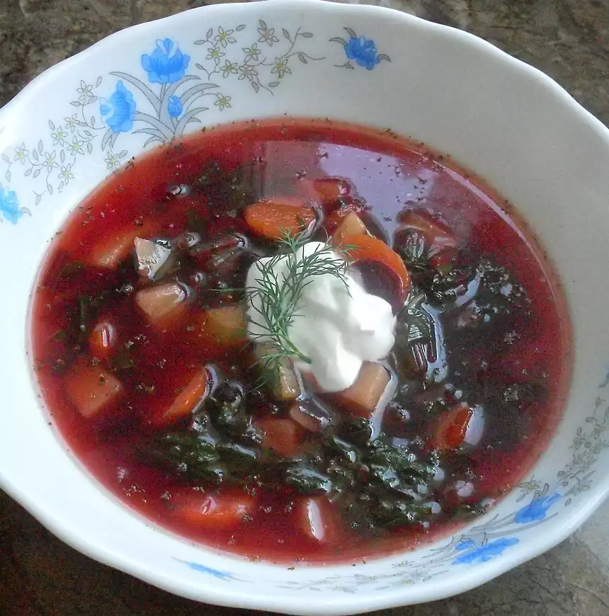 Spring Beet soup (Polish Botwina)