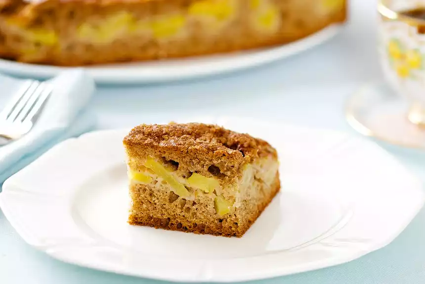 Whole Wheat Peach Coffee Cake