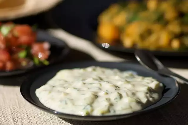Mint and Cucumber Raita