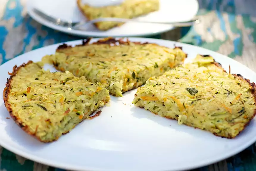 Cheesy Crispy Potato and Zucchini Pancakes