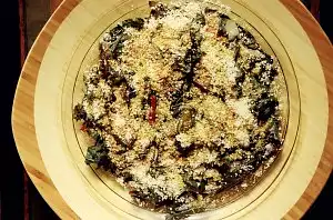 Swiss Chard ala Sesame Seeds and Flax Oil