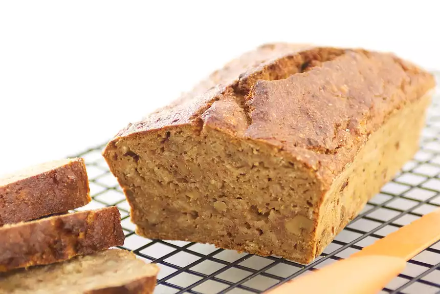 Banana Oats and Walnut Bread