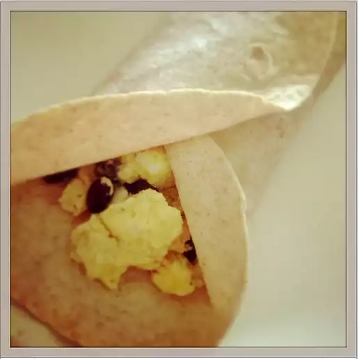 Egg and Black Bean Breakfast Burritos (Nutrition Grade A) (Easy Prep)