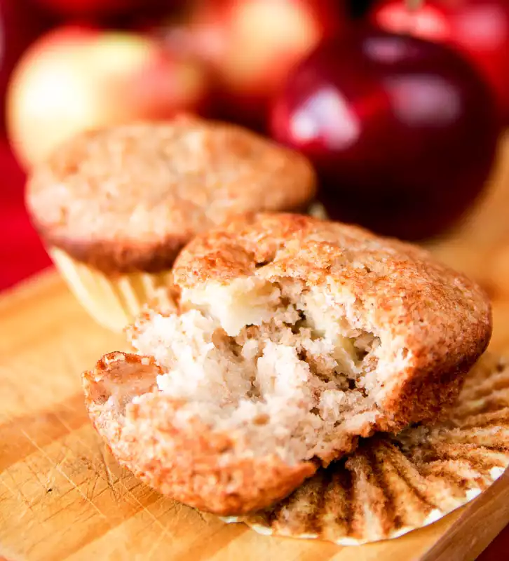 Whole Grain Bran Apple Muffins