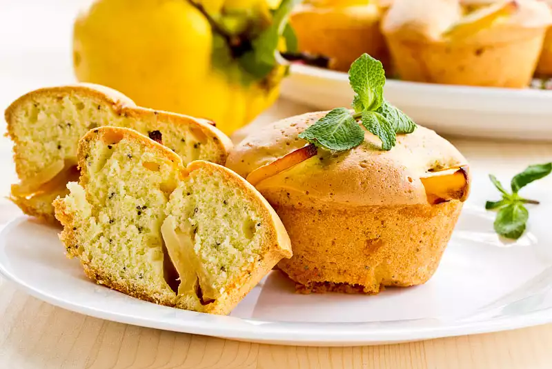 Breakfast Honey Persimmon Muffins