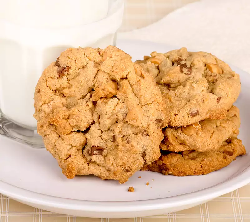 Chunky Peanut Chocolate Chip  Cookies