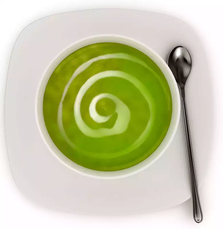 Chilled Creamed Broccoli Soup