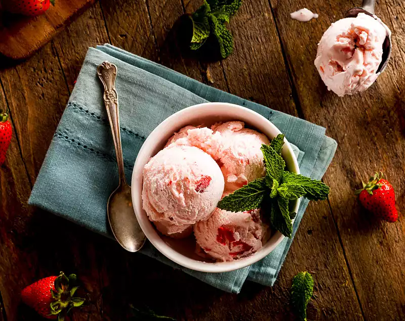 Fresh Fruit Ice Cream
