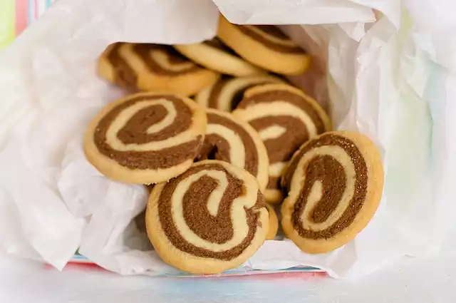 Christmas Chocolate Pinwheel Butter Cookies