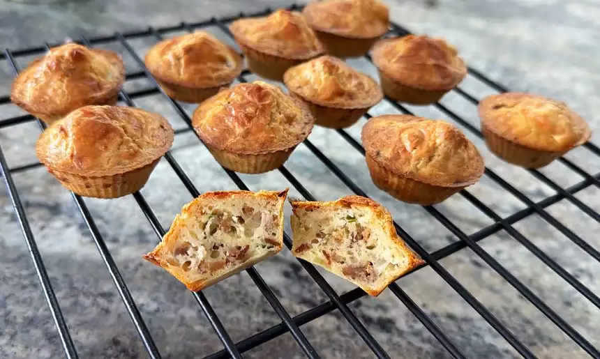 Easy Cheesy Sausage Mini-Muffins (Bisquick)