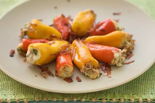 Ricotta Stuffed Sweet Baby Peppers