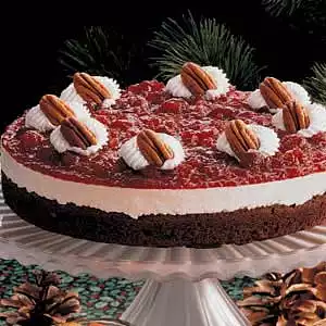 Cranberry Brownie Torte