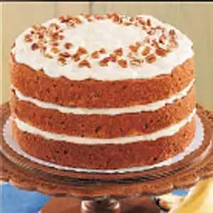Banana Pecan Torte with Cream Cheese Frosting