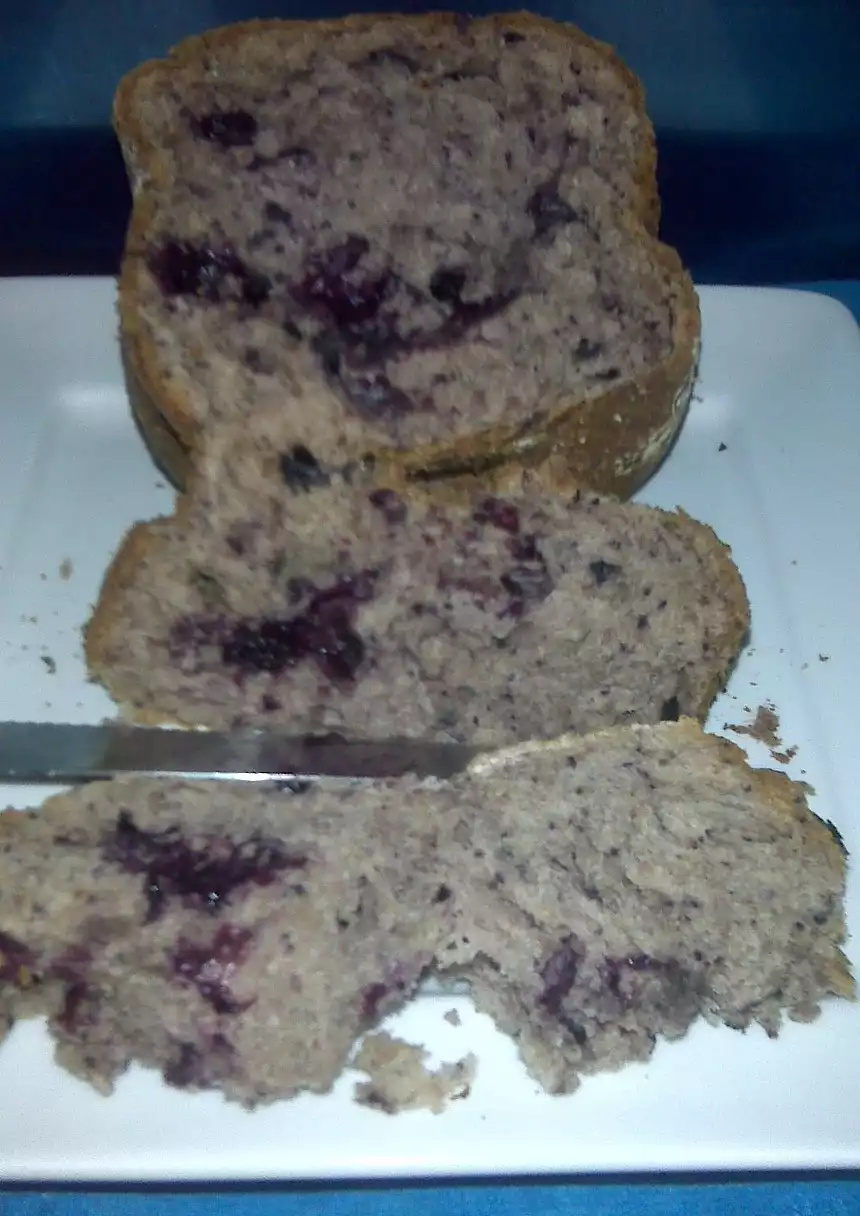 Bread Maker Blueberry Yogurt Cake-bread