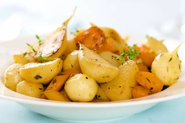 Lemony Glazed Turnips and Carrots