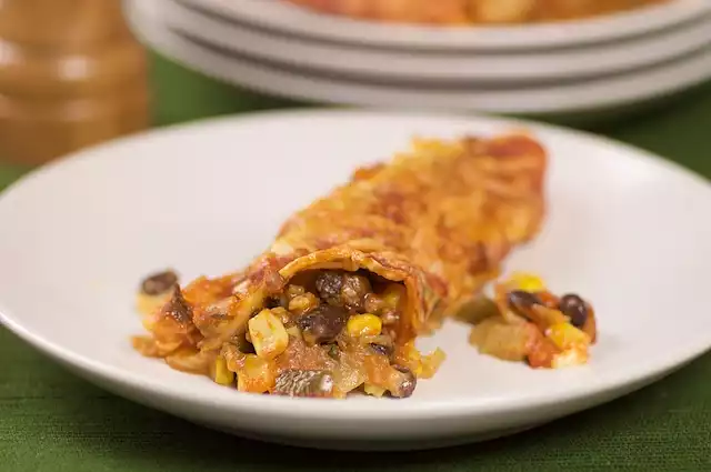 Black Bean Corn Enchiladas