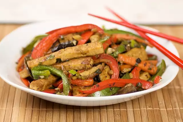 Chinese Style Sauteed Firm Tofu