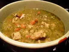 Tomatillo Pork Chili Verde Stew for Crock Pot or Slow Cooker