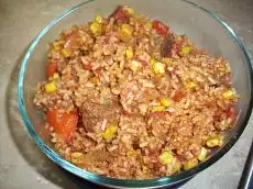 Crockpot Taco Steak and Rice