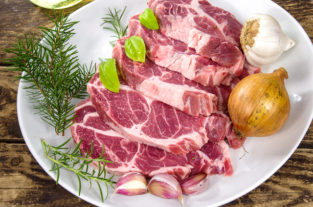Beef chuck steaks