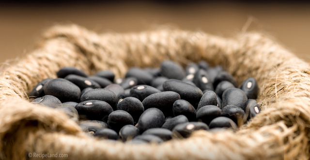 Black beans close-up