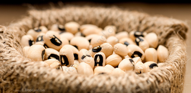 Black-eyed peas - close-up